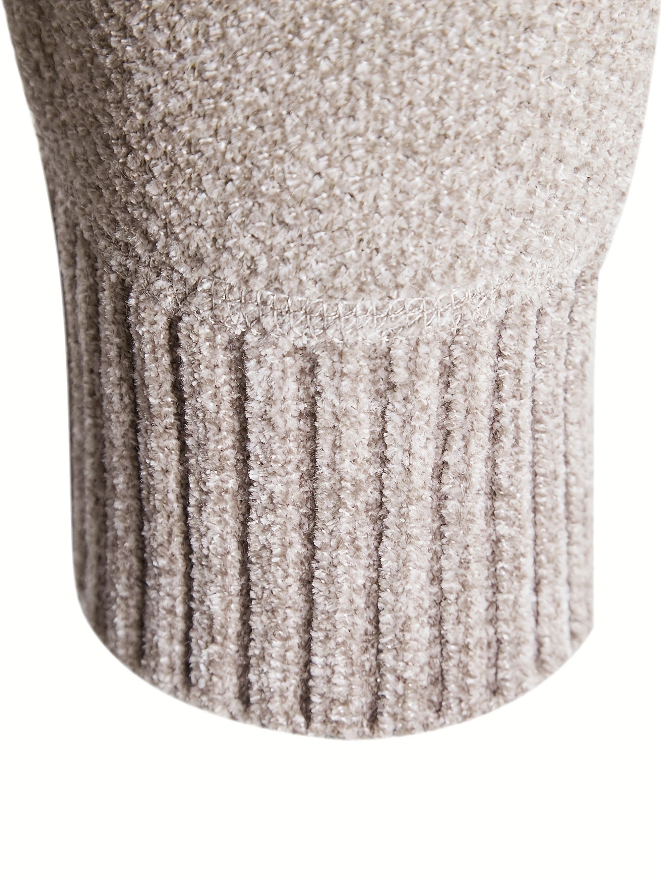 Men's Hooded Fleece Jacket Zip Up Knitted Cardigan