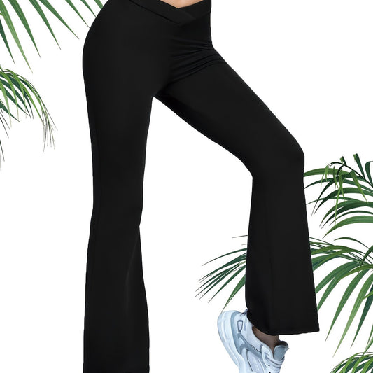 Women's Flared Pants High Waist Workout Casual Tummy Control Bootcut Leggings