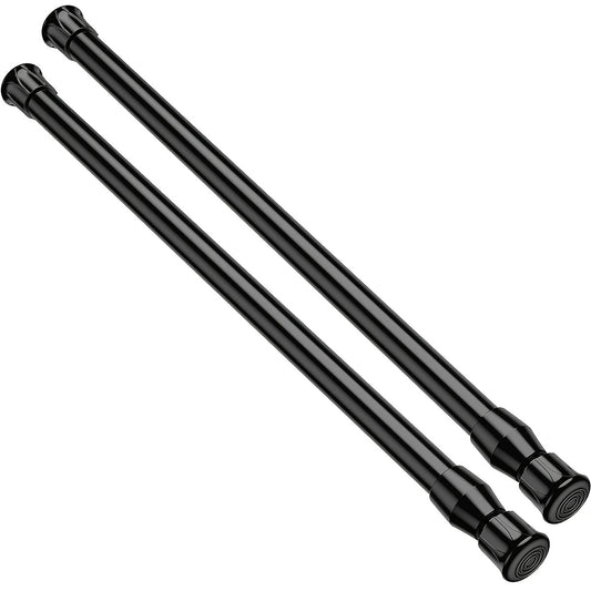 2pcs Small Curtain Spring Loaded Tension Rod 16 T