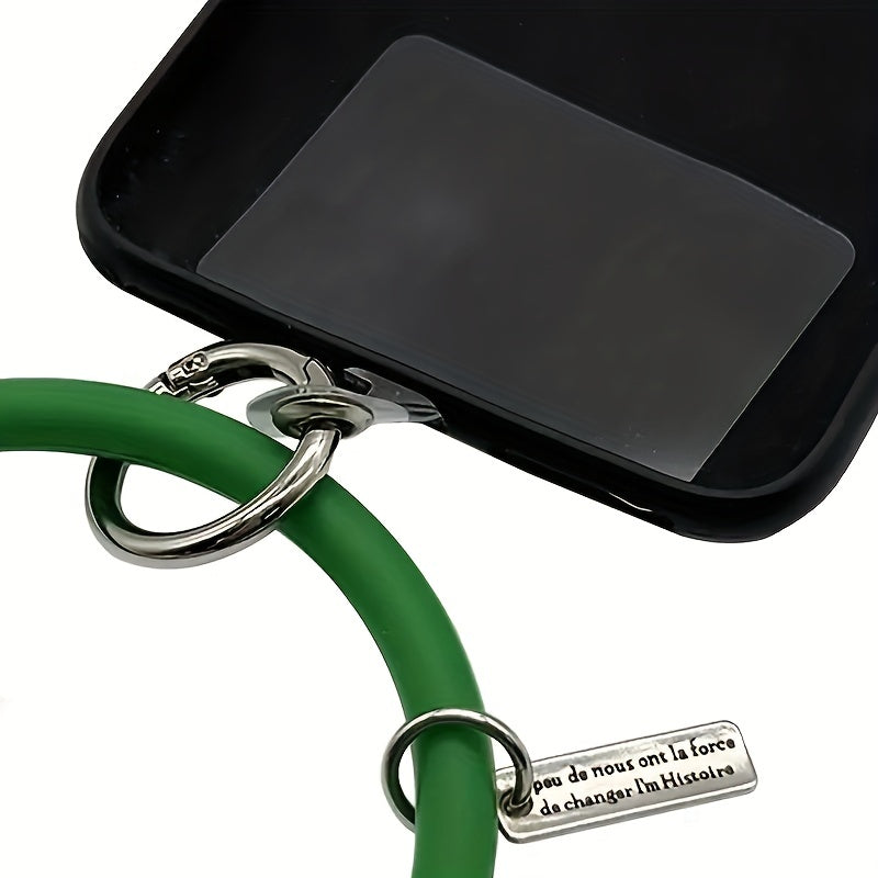 Fashionable Anti Lost Silicone Bracelet Keychain for Phones