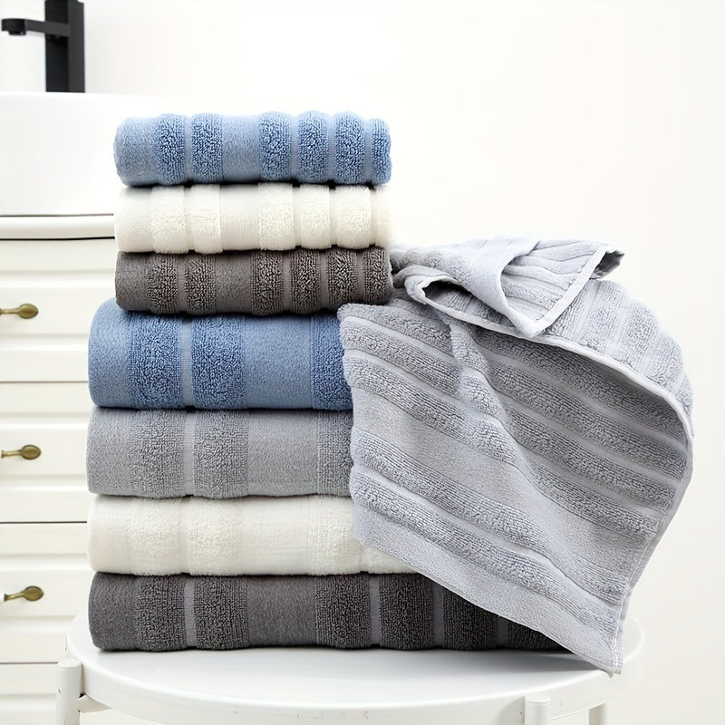 Soft Cotton Towel Set Quick Drying Absorbent Towels For Bathroom