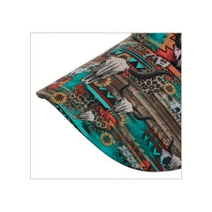 Floral Print Trucker Hat Sun Protection Baseball Cap