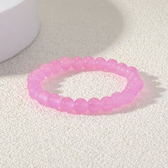 Colorful Hand String Elastic Beaded Women's Bracelet