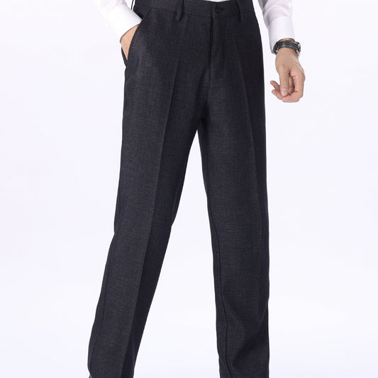 Men's Formal Solid Straight Leg Dress Pants For Business