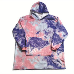 Hoodie Wearable Blanket Soft Warm Blanket For Home & Outdoor Travel Camping