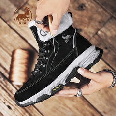 Men's Snow Boots Thermal Windproof Hiking Shoes