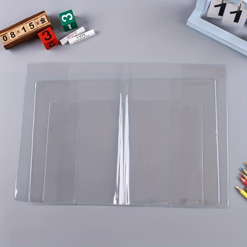 1pc Transparent PVCA5 A6 Book Protective Cover Dustproof Waterproof