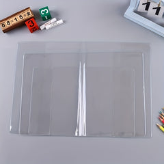 1pc Transparent PVCA5 A6 Book Protective Cover Dustproof Waterproof