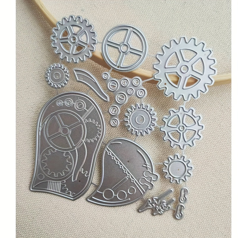 Steampunk Gear Heart Die Cuts for Card Making Scrapbooking DIY Crafts