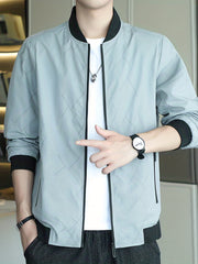 Men's Casual Baseball Jacket Coat Regular Fit
