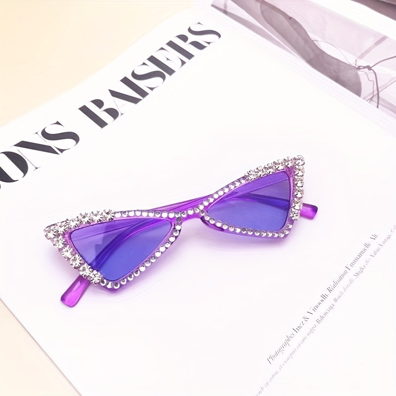 Girl's Triangle Rhinestone Sunglasses UV Protection