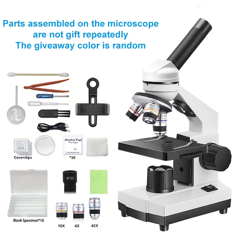Biological Dual Light Metal Microscope with LED Light Compact Portable