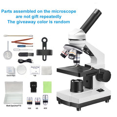 Biological Dual Light Metal Microscope with LED Light Compact Portable
