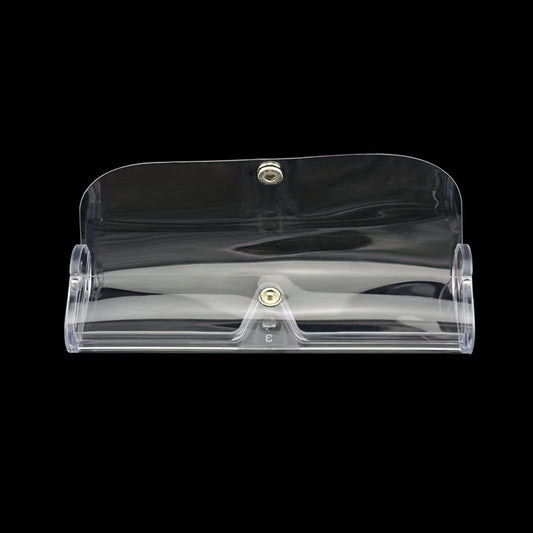 Transparent PVC Snap-On Sunglasses Box, Travel Glasses Storage