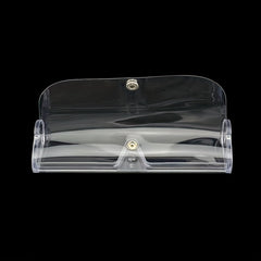 Transparent PVC Snap-On Sunglasses Box, Travel Glasses Storage