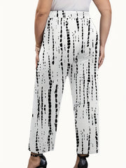  Tie Dye Wide Leg High Rise Trousers