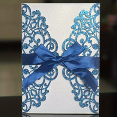 10pcs Laser Cut Invitation Cards for Weddings Birthdays Events Vintage Postcards
