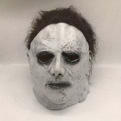 Halloween Latex Gray Mask Horror Headgear Party Prop