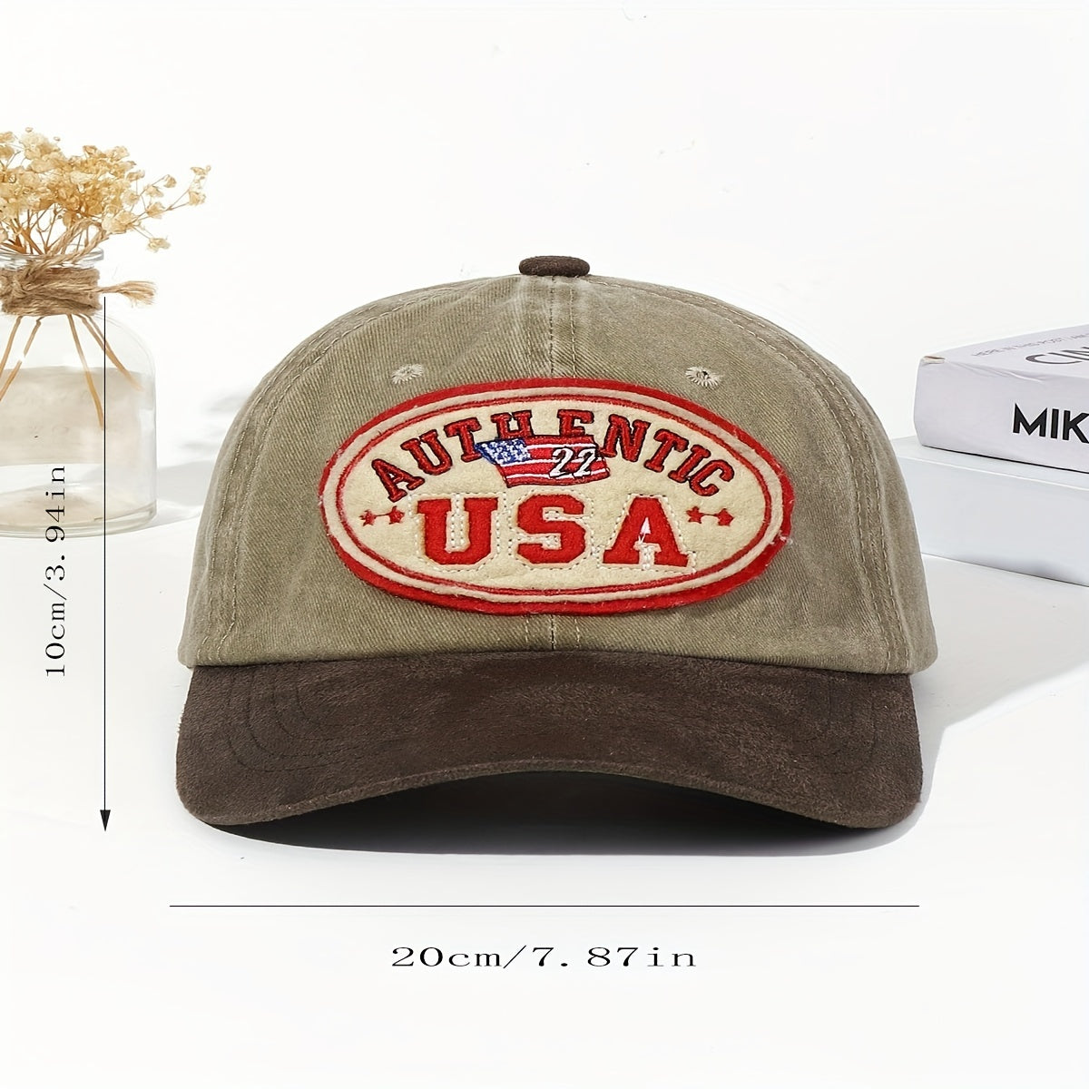Embroidered Distressed Baseball Cap