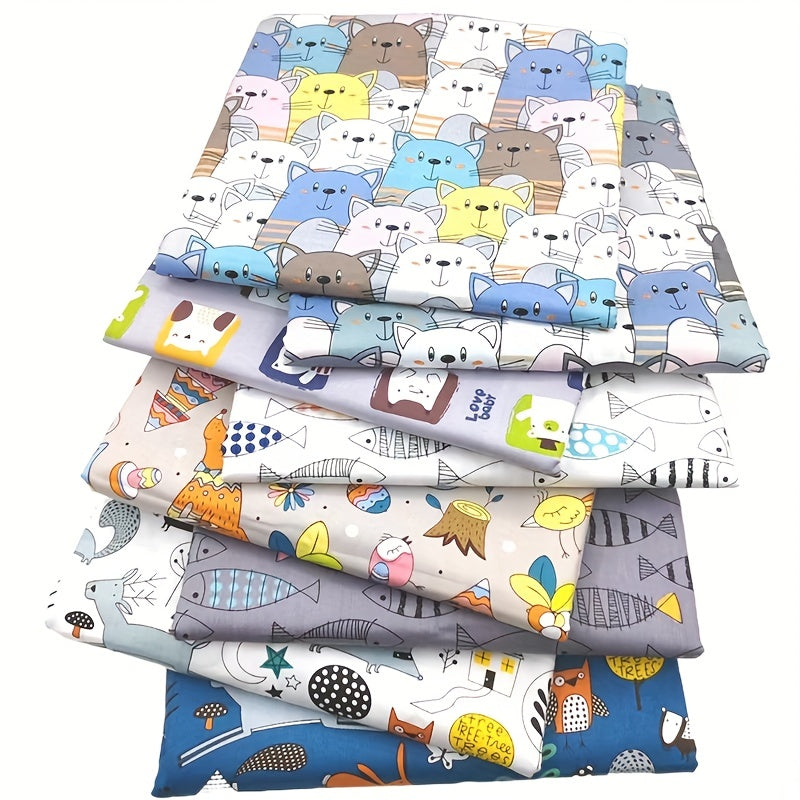 8pcs Multicolor Patchwork Fabric Sewing Quilting Material Floral Printed