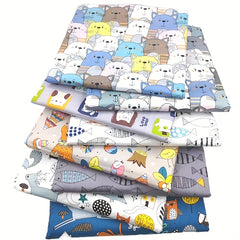 8pcs Multicolor Patchwork Fabric Sewing Quilting Material Floral Printed