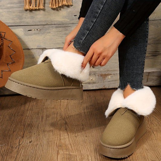 Women's Snow Boots Non-slip Thickened Warm Comfortable Thick Bottom