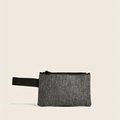 Kids Solid Short Wallet Earphone Key Bag