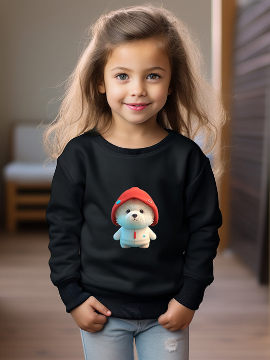 OERYUI Baby Bear Graphic Sweatshirt Comfy Pullover Kids Clothes
