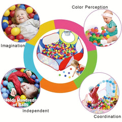 4 Ft Large Pop Up Ball Pit Tent for Toddlers with Zipper Storage Bag