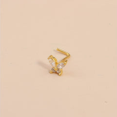 Butterfly Screw Nose Ring Stud for Men & Women