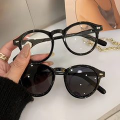 Vintage Round Sunglasses Women's Shades Eyeglasses Couple Eyewear