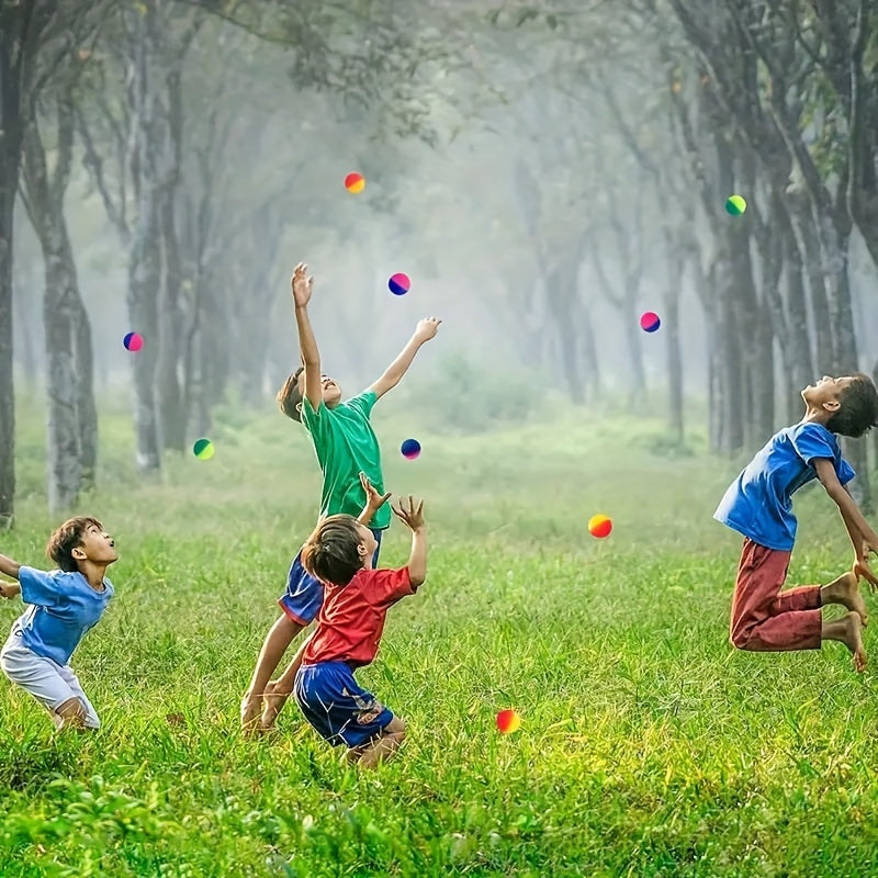 Rainbow Colorful Balls for Outdoor Games and Activities