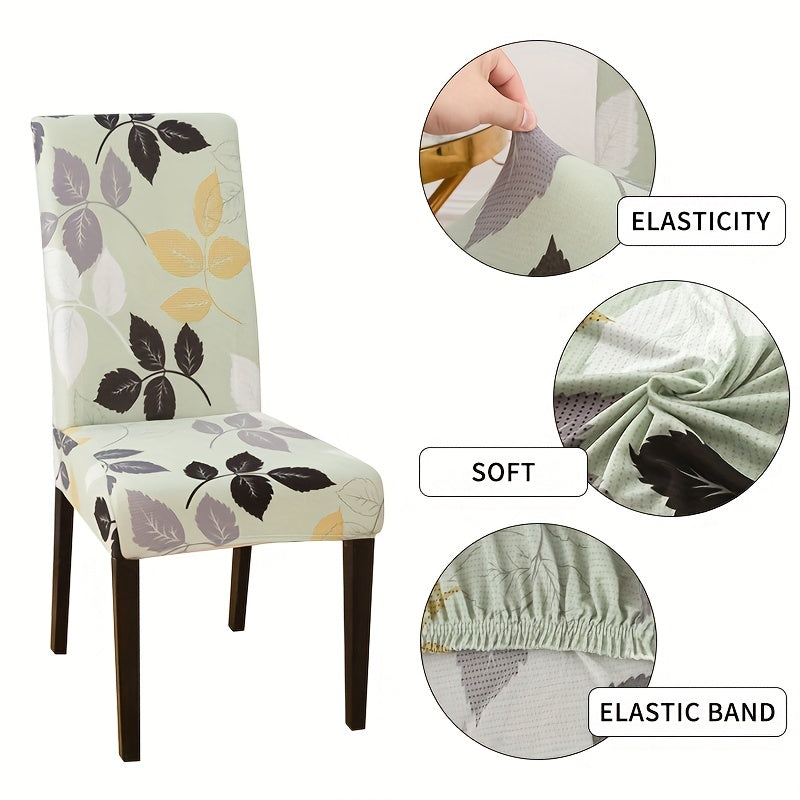 Printed Stretch Dining Chair Slipcover - Chair Protector for Living Room