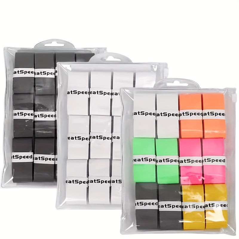 12pcs Overgrips for Tennis Badminton Racket - Anti Slip, Sweat Absorbent Grip