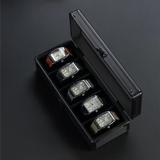 Vintage Watch Storage Box Glass Mirror Cover High-end Watch Box