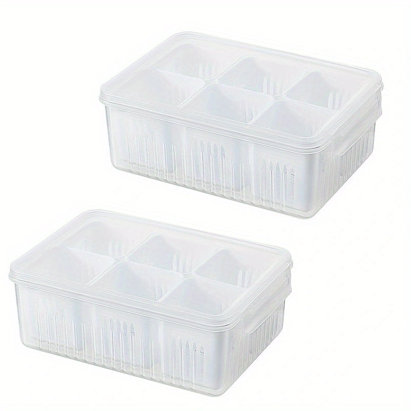 Kitchen Scallion Storage Box 6-in-1 Fresh Keeping Container