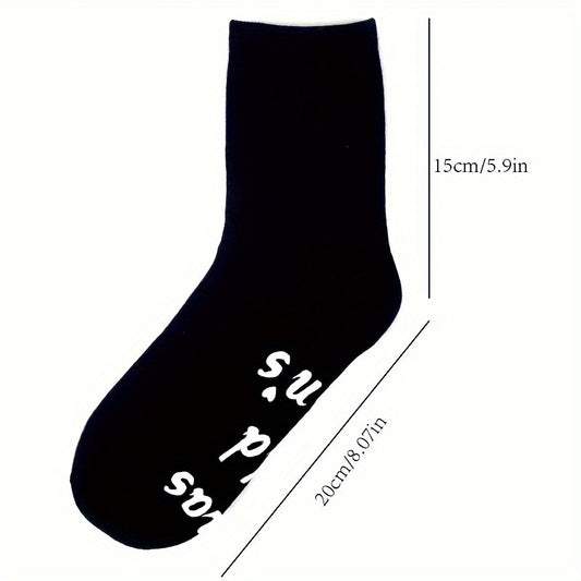 1pair Funny Cotton Socks Creative Breathable Non slip Casual Socks