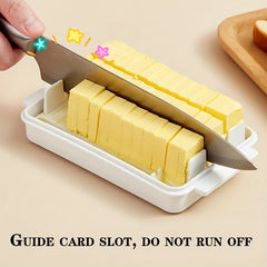 Butter Cutter Cheese Container with Lid Slic