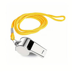 Metal Emergency Whistle With Lanyard for Outdoor Camping & Mountaineering