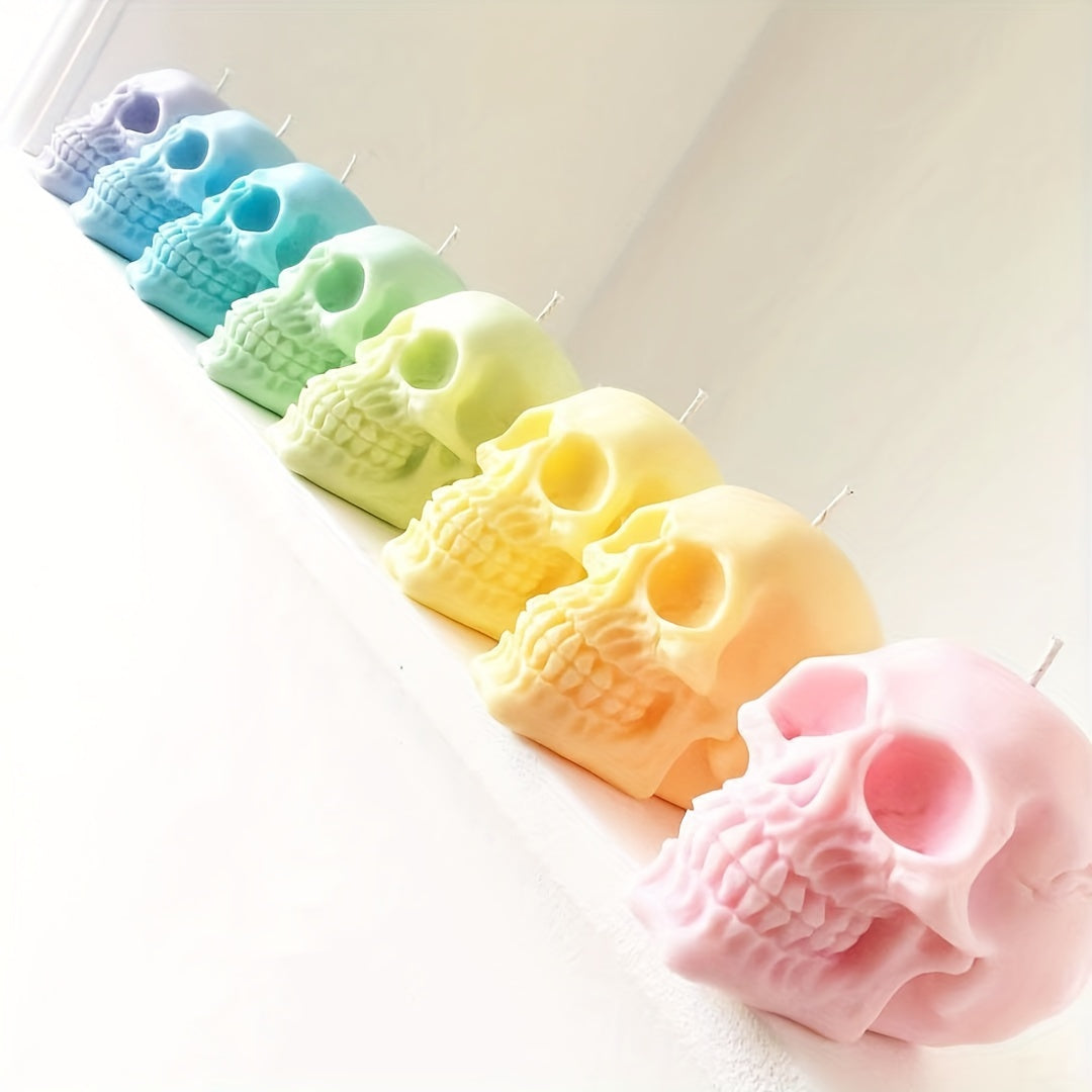 Large 3D Skull Silicone Mold for Resin Casting