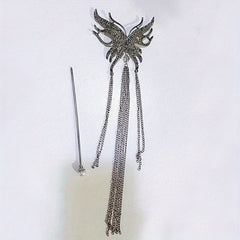 Chinese Style Rhinestone Butterfly Hairpin for Girls