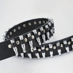 Alloy Buckle PU Bullet Belt For Men