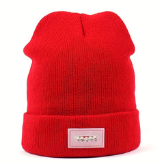 LED Light Beanie Hat Warm Solid Knitted Hat Unisex Outdoor Fishing Hiking