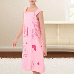 Rabbit Pattern Bath Skirt Quick Drying Microfiber Towel