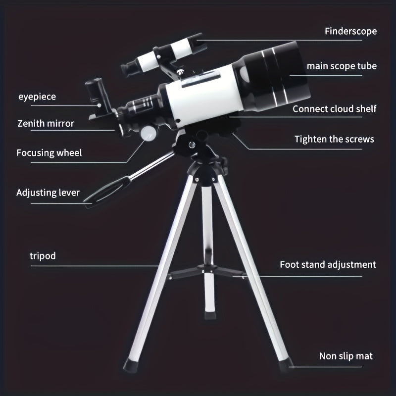 F30070M Telescope with Star Finding Goggles
