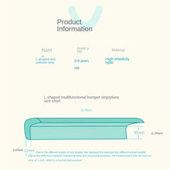 L Shaped Baby Proofing Edge & Corner Guards - Protect Tables Chairs & Furniture