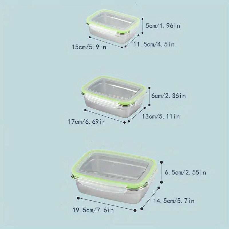 Insulated Lunch Box For Office Workers Stainless Steel Leakproof Food Container