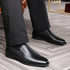 LAORENTOU Men's Leather Pointed Toe Oxford Shoes