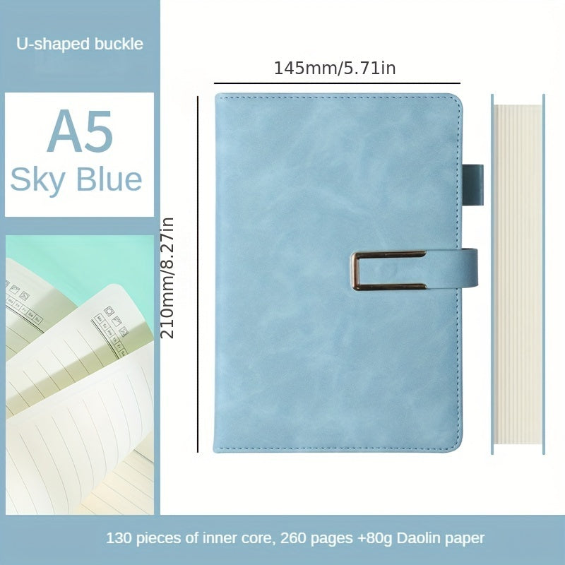 Magnetic Suction Notebook U-Shaped Buckle Creative Diary Notepad