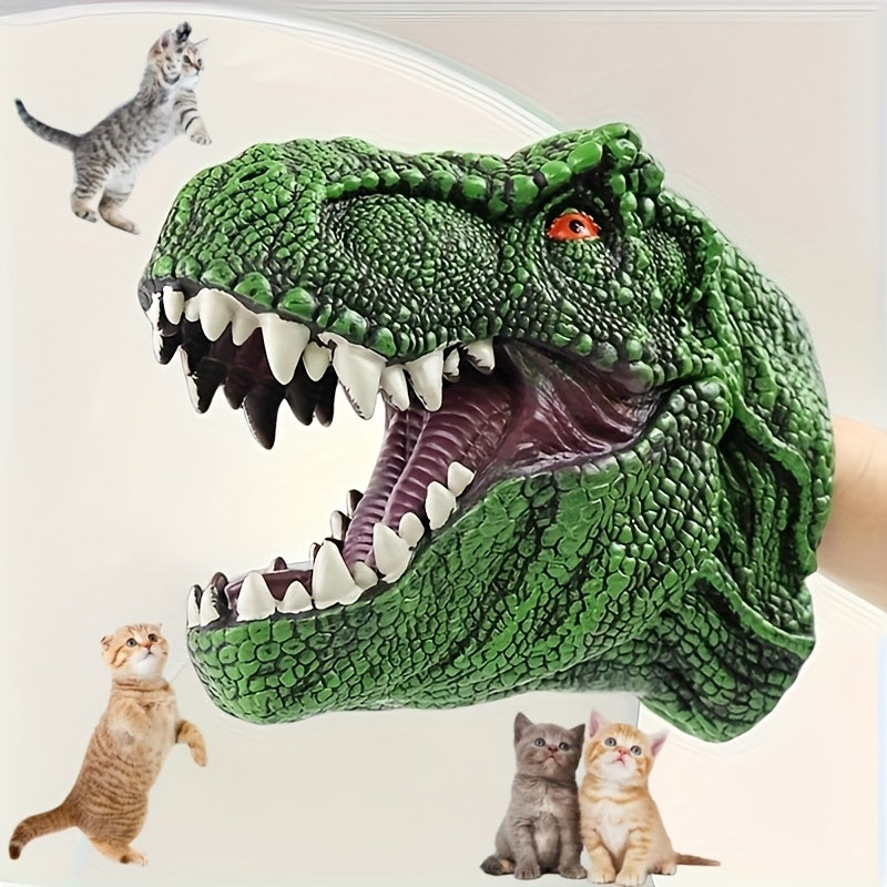 Rubber T Rex Dinosaur Hand Puppet Realistic Tyrannosaurus Rex Head